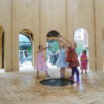 Raumlabor’s Fountain House in Montreal is built around a fountain that feeds plants growing in the walls. Photo: Courtesy of the artists